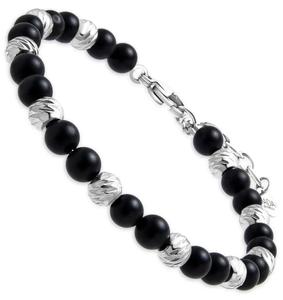 Dada Gioielli Bracciale Donna Pietre Naturali Agata Nera