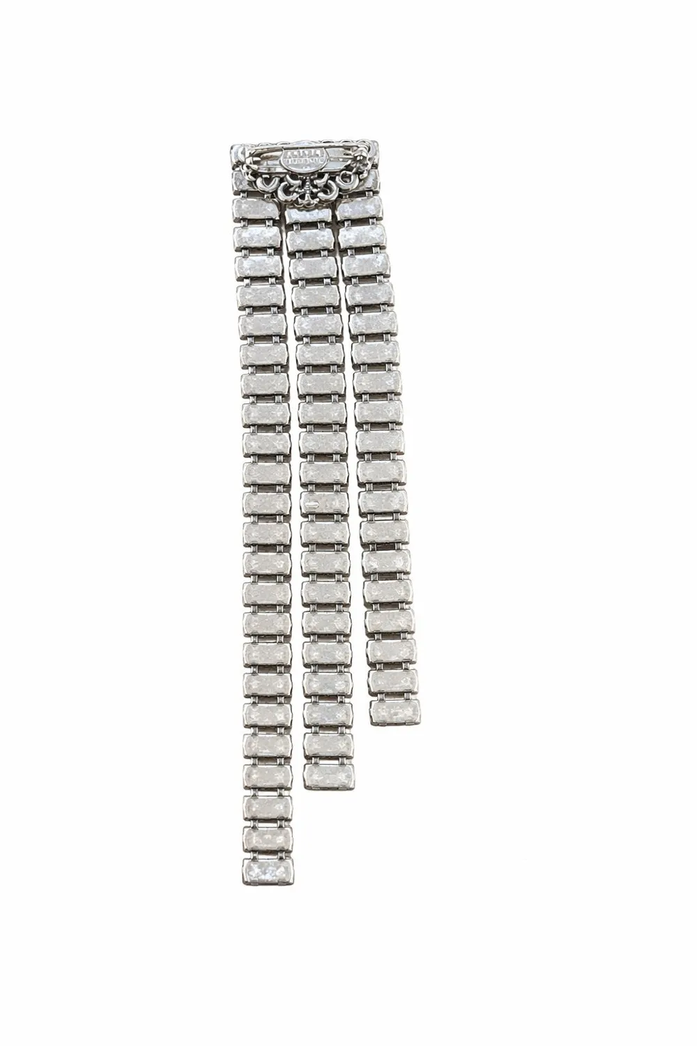 Rada Baguette Spilla Cristallo Tre File Luce