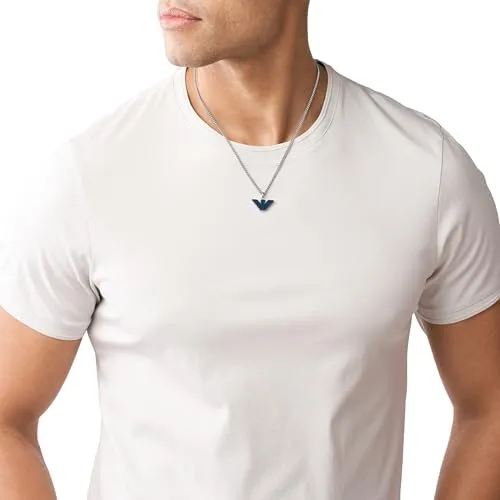 Emporio Armani Essential Collana Uomo EGS2909040 Aquila Blu Acciaio
