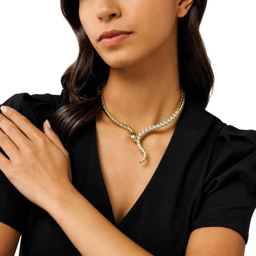 Emporio Armani EGS3143710 Collana Ottone Dorato Zirconi