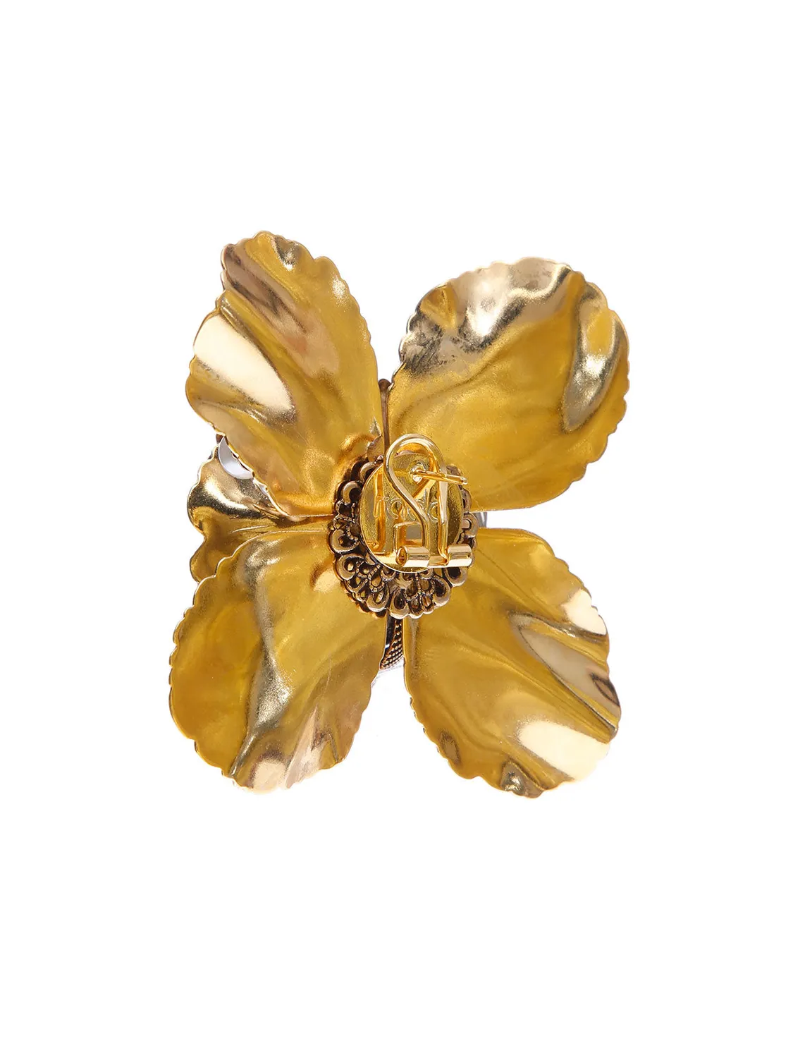 Rada Fiore Maxi orecchini con cristallo e perle