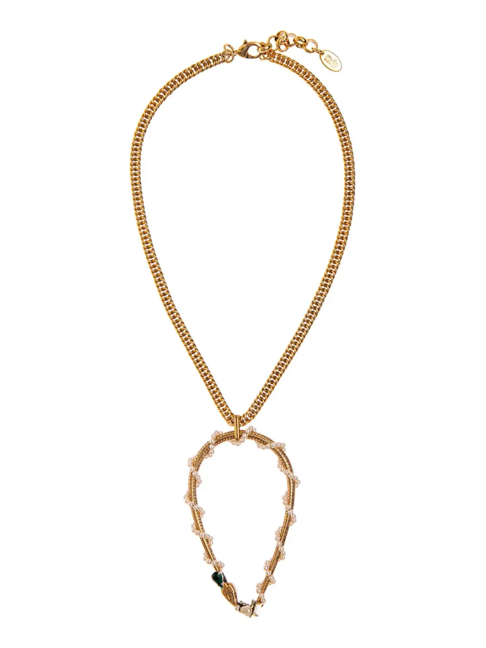 Rada Serpente collana perla pendente maxi