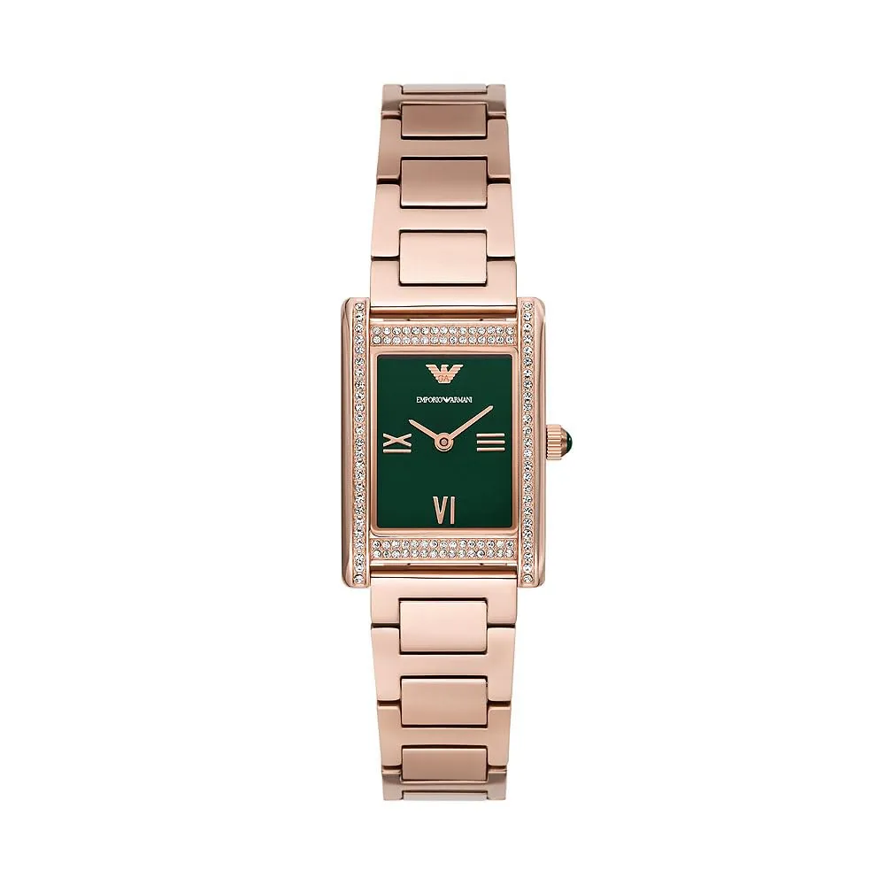 Emporio Armani orologio donna argento oro rosa quarzo