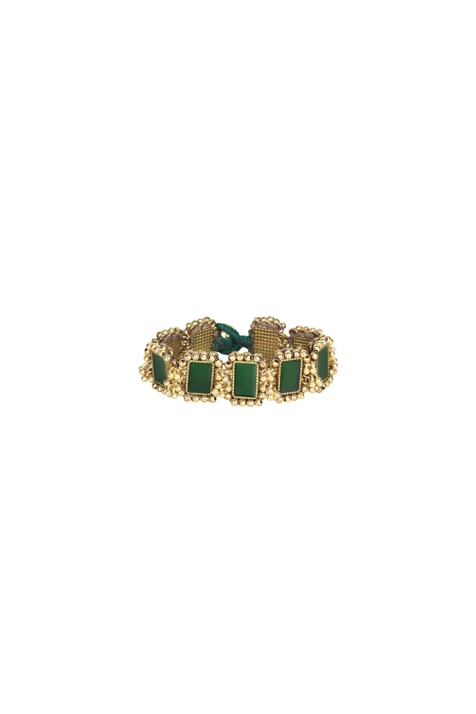 House of Tuhina Trajva Mandira Bracciale Bordeaux Tessuto