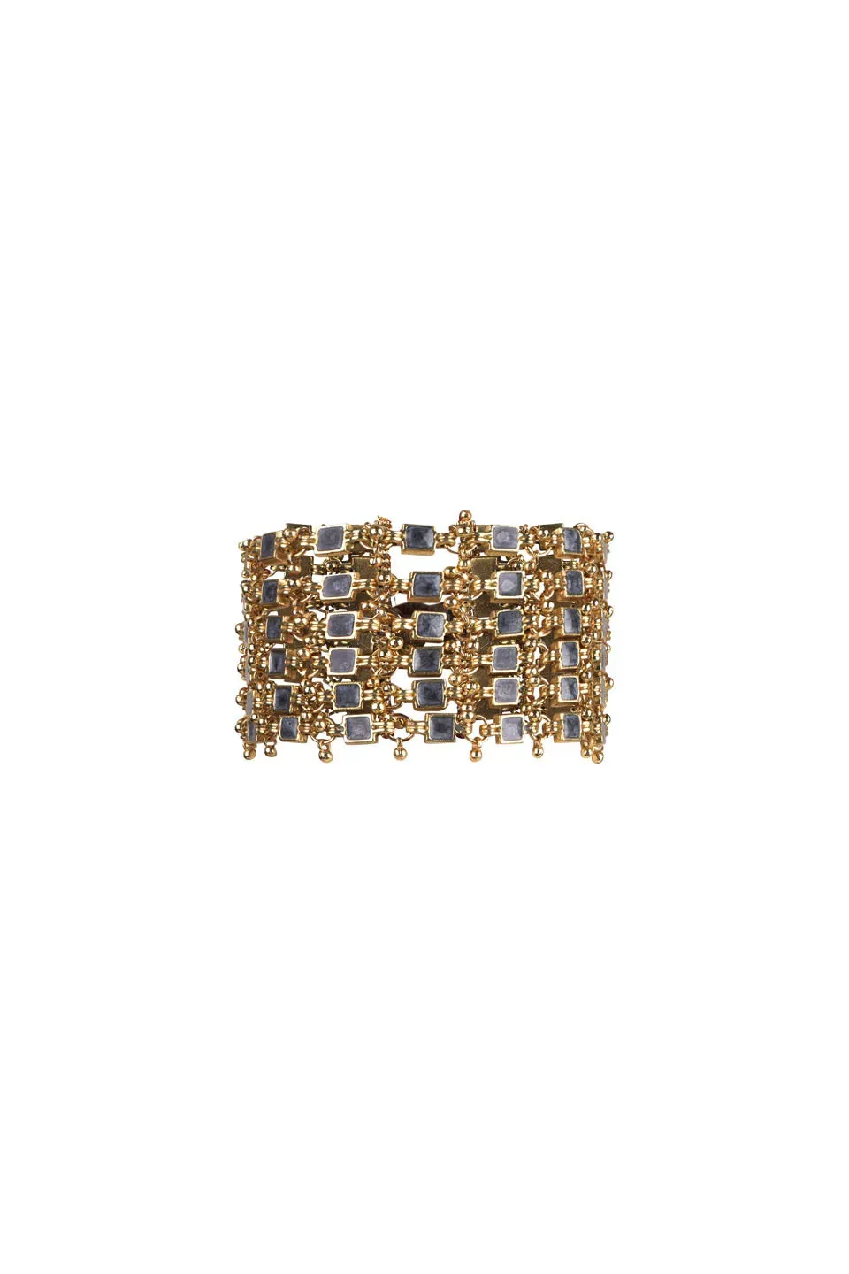 House of Tuhina Enamel Ocean bracciale smalto blu