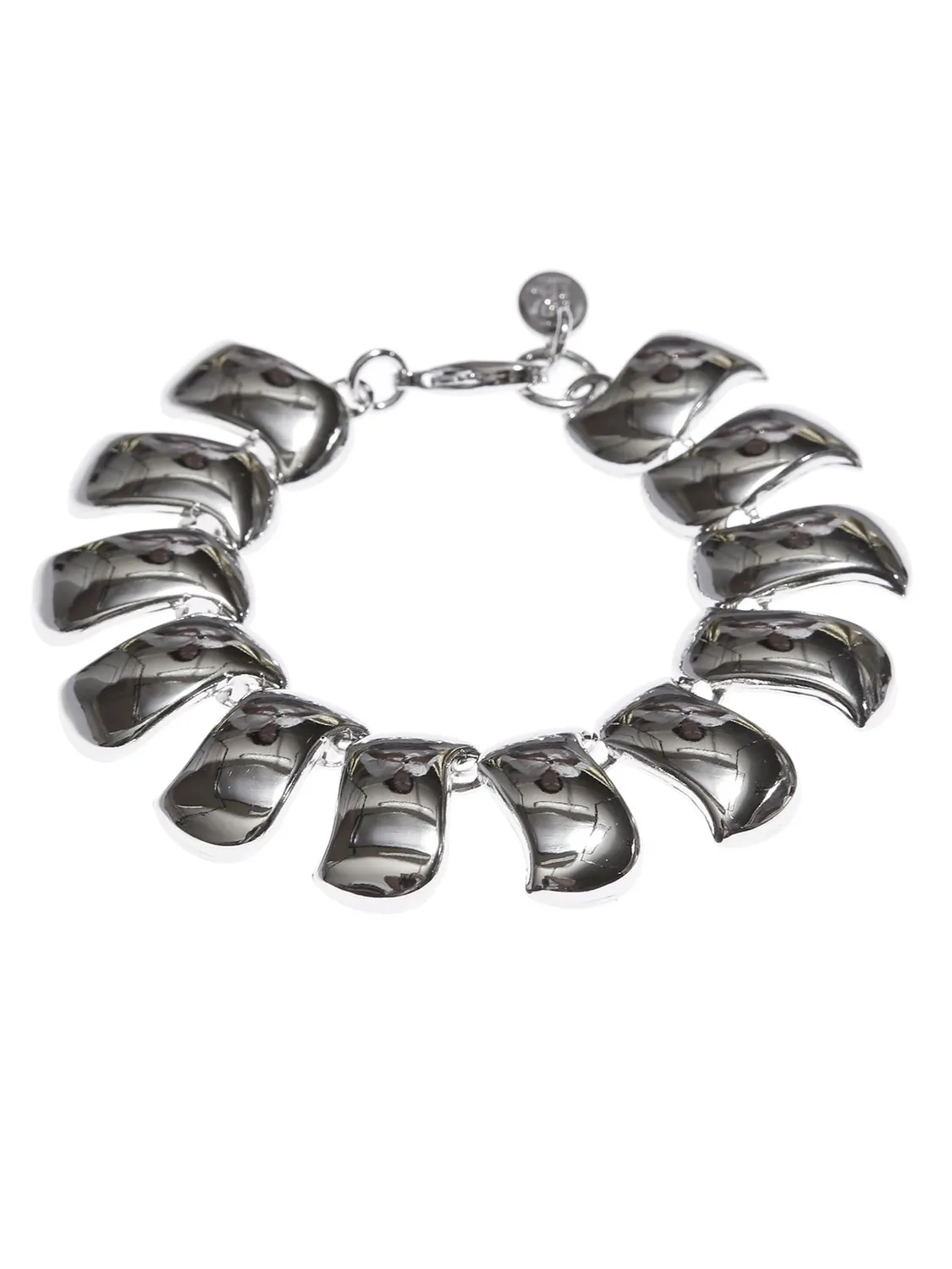 Rada Anni 80 bracciale argento metallo geometrico