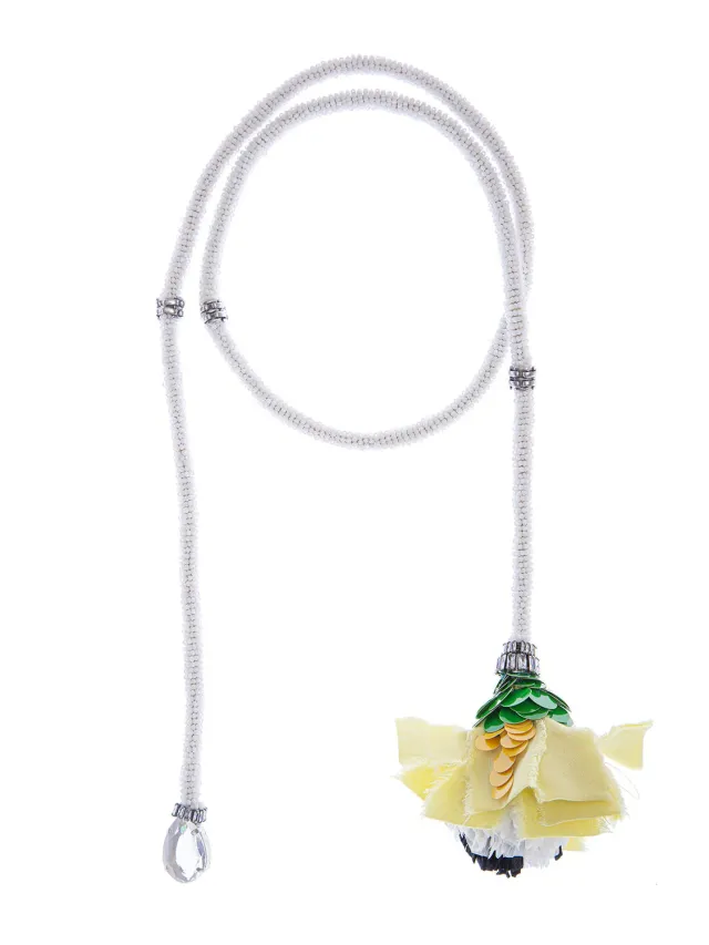 Rada Fiore e Tubolare Perline collana lilla