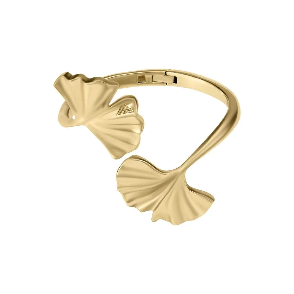 Emporio Armani Open Bangle Bracciale Ottone Oro Zafferano