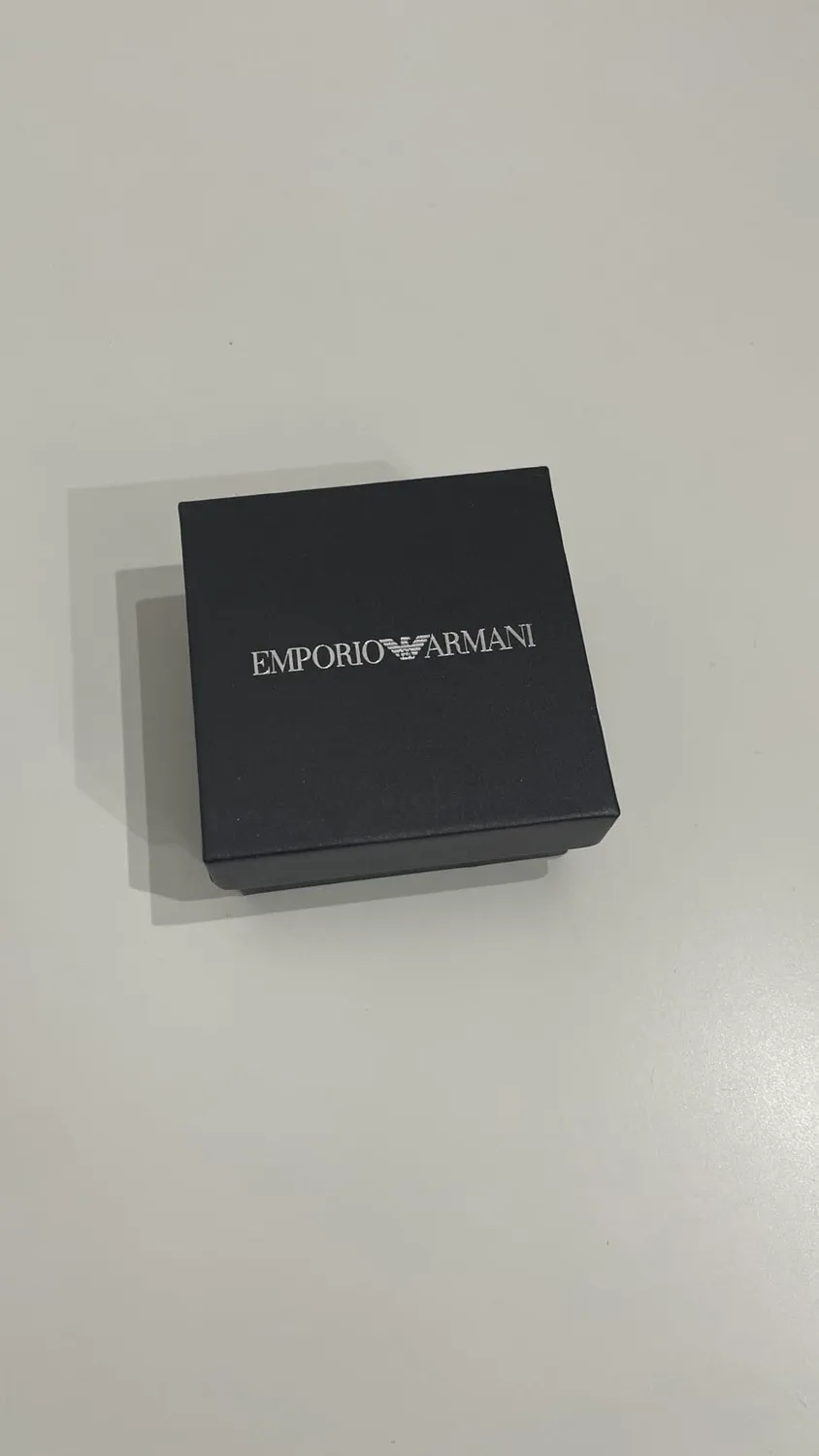 Emporio Armani Orecchini Donna Oro Caldo Bottone Acciaio