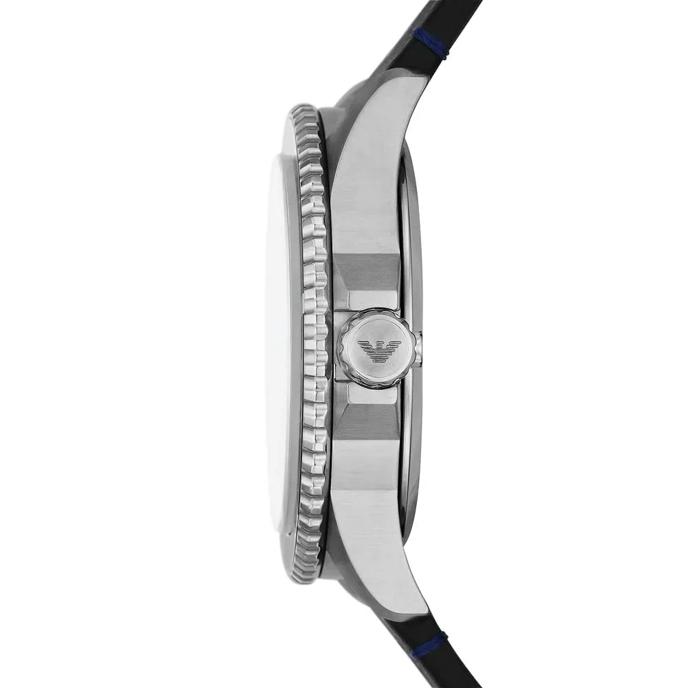 Emporio Armani orologio uomo cronografo 43mm silicone quarzo