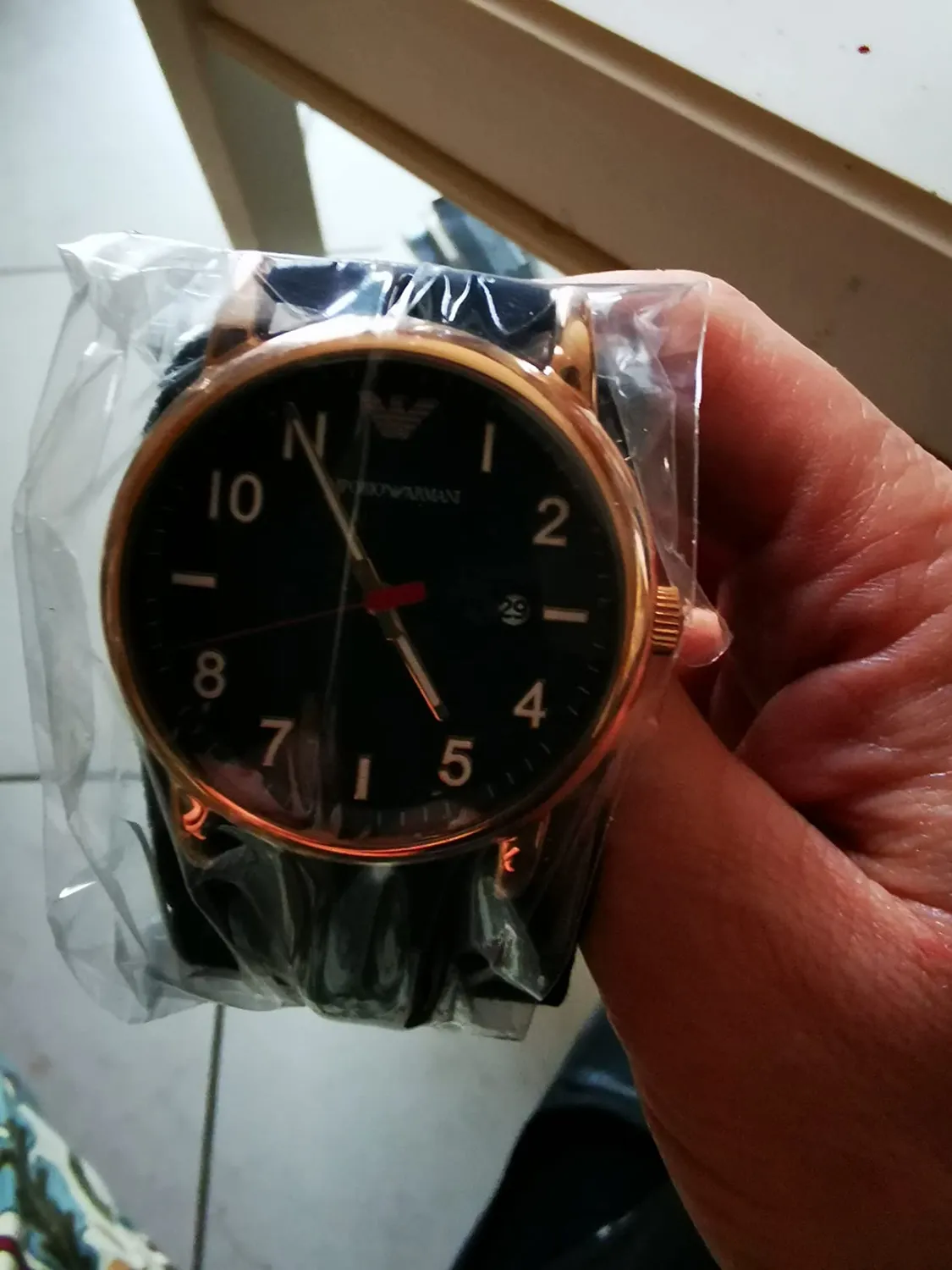 Emporio Armani Orologio Quarzo Nero Argento Uomo