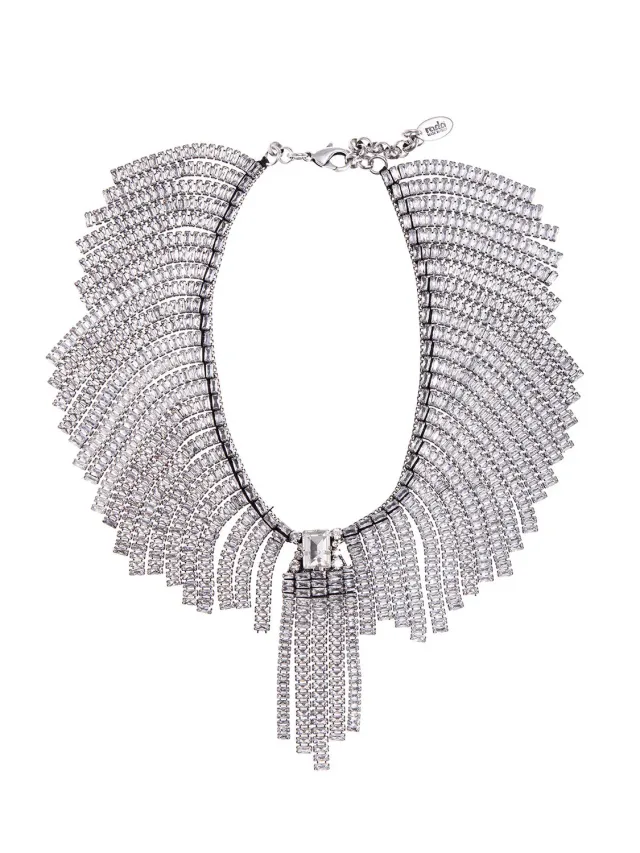 Rada Frange Baguette Collana Cristallo choker