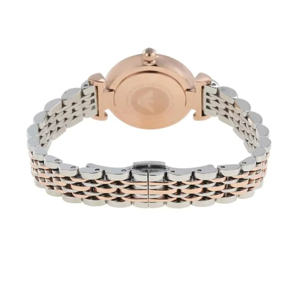 Emporio Armani Orologio Donna 28 mm Oro Rosa Argento Quarzo