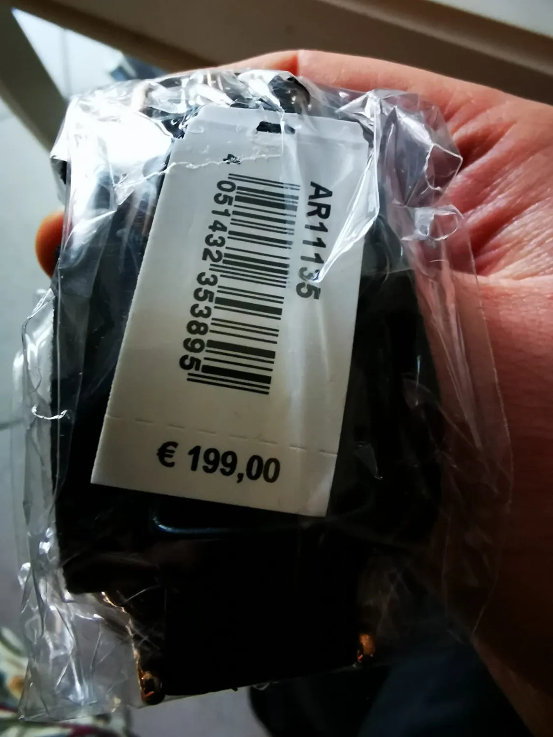 Emporio Armani Orologio Quarzo Nero Argento Uomo