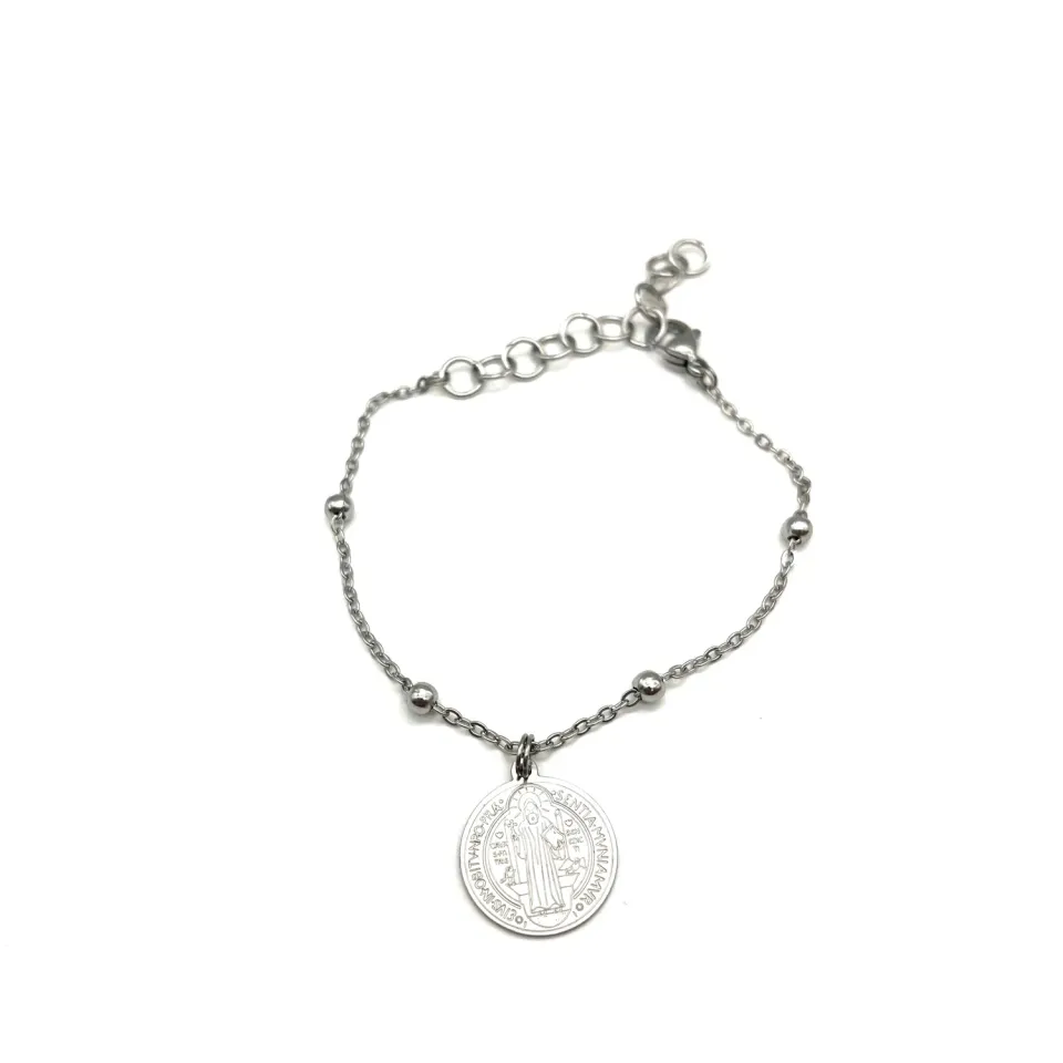 Ornamenta Fides et Protectio bracciale acciaio 17,4-24 cm