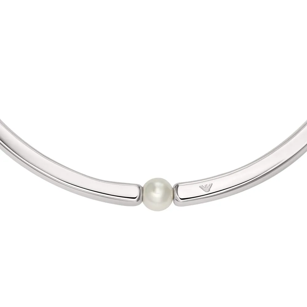 Emporio Armani EGS3255040 Collana Acciaio Argento rigida
