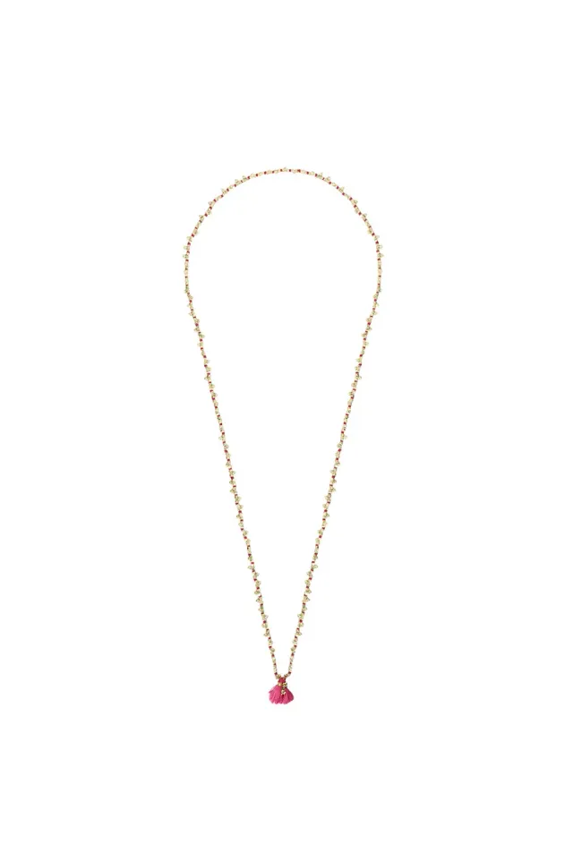 House of Tuhina Hania collana sun gold Cat Pink Lagoon