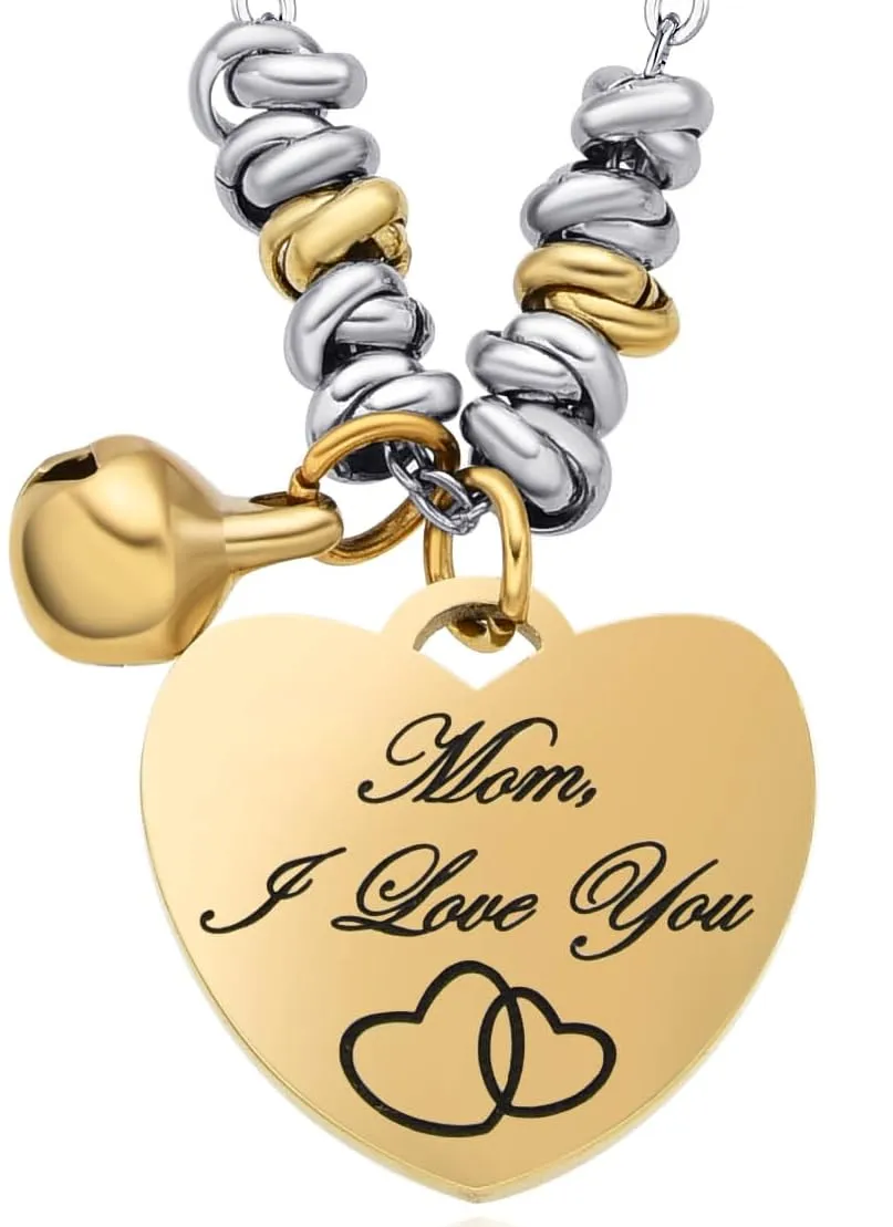Dada Gioielli Collana Campanella Cuore Mamma Tutto Oro