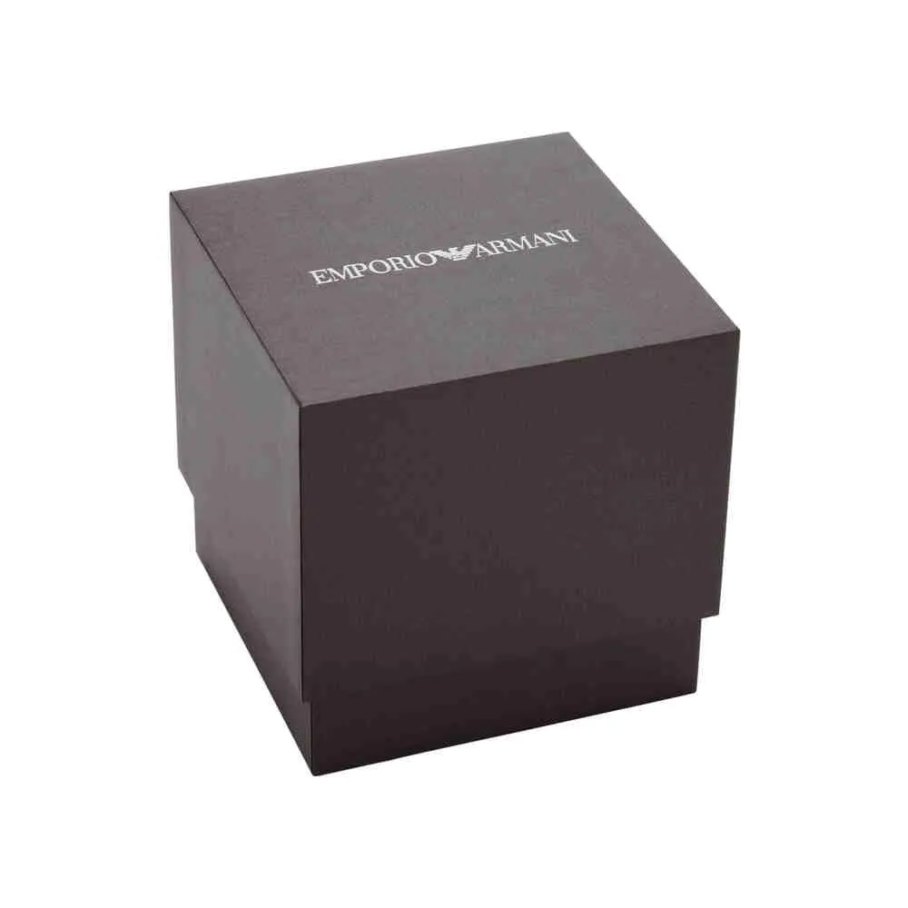 Emporio Armani orologio uomo argento e oro