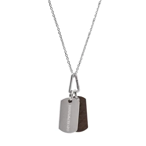 Emporio Armani EGS3133040 Ciondolo Acciaio Argento Opaco