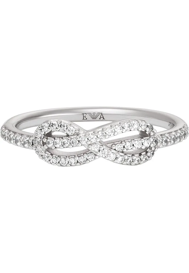 Emporio Armani EG3599040 Anello Donna Argento 925 Misura 5.5