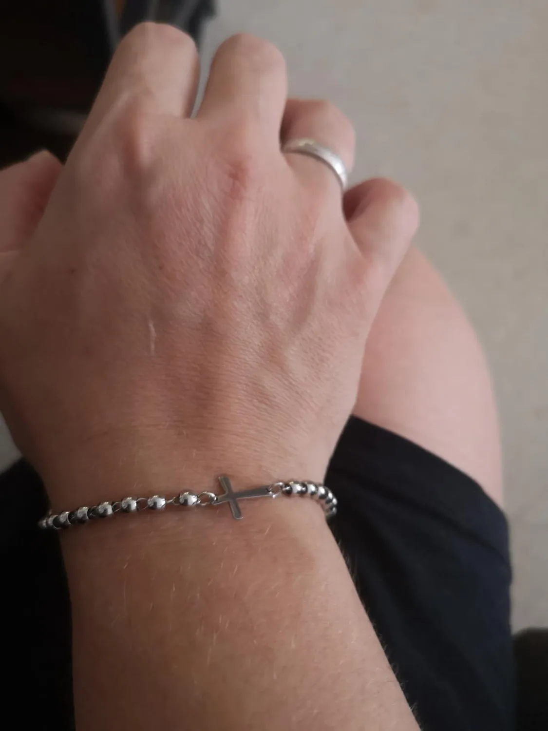 Dada Gioielli Bracciale Rosario Argento Acciaio 1pz