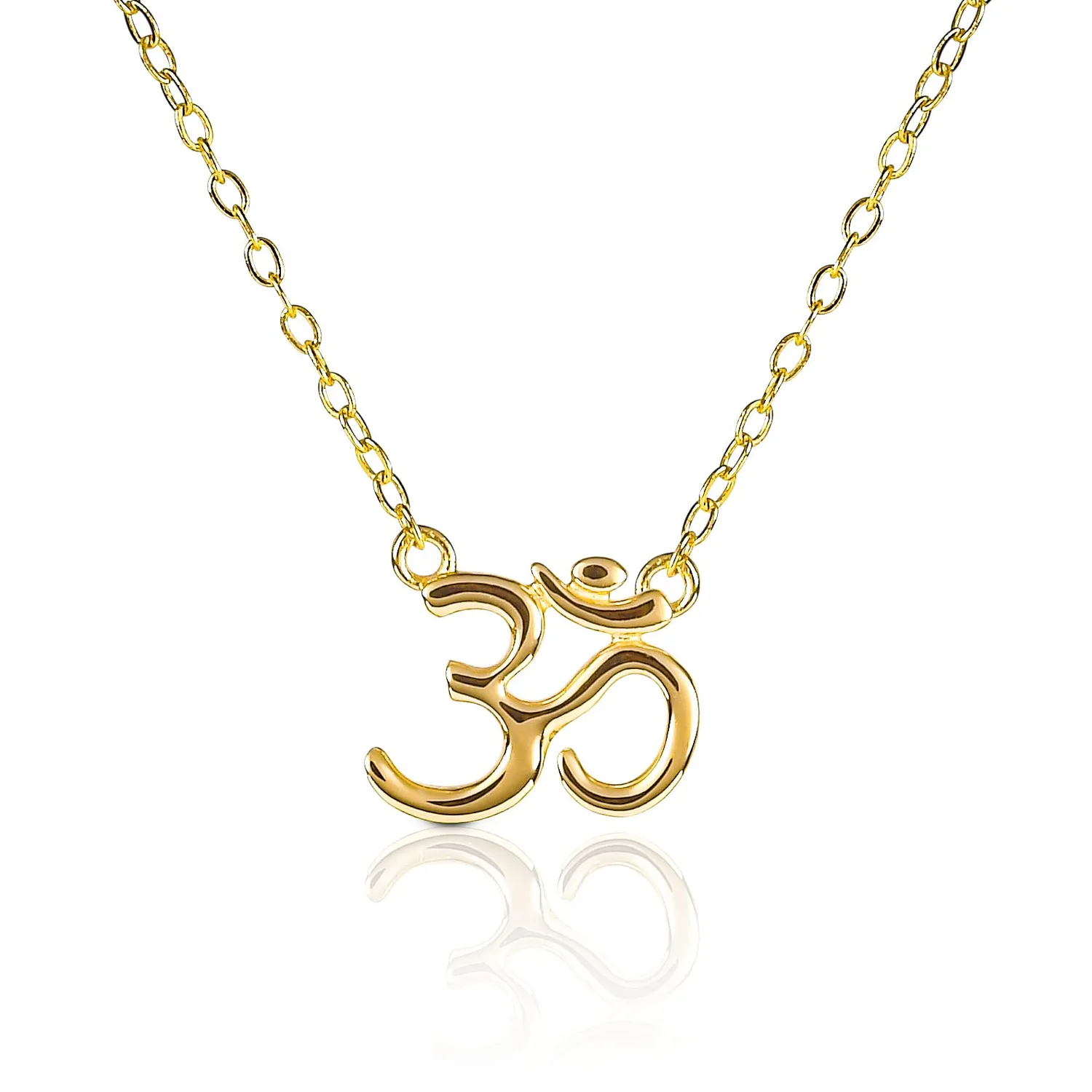 Diamond Treats collana Om argento oro rosa donna