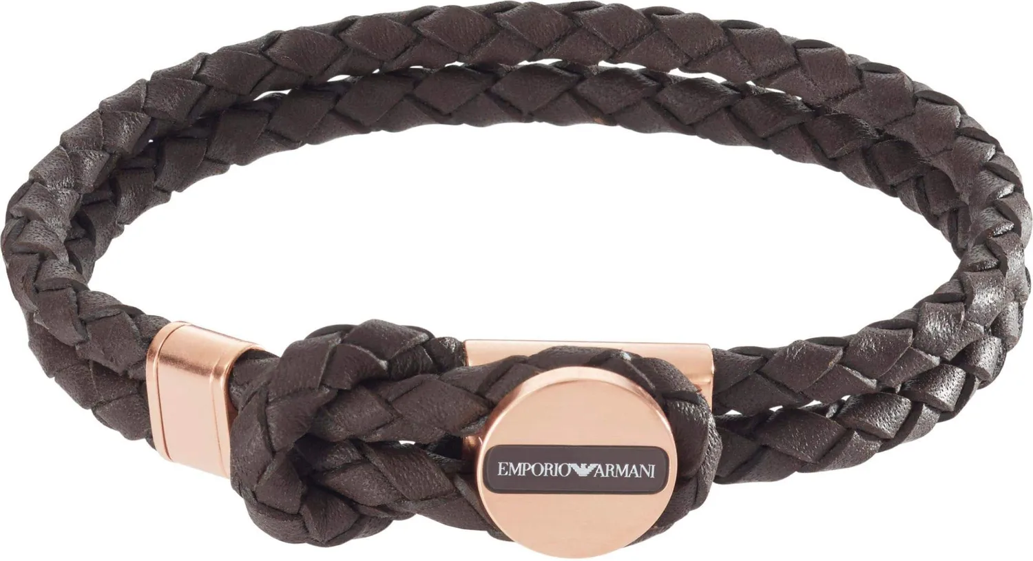Emporio Armani Bracciale Uomo Argento Acciaio Simbolo