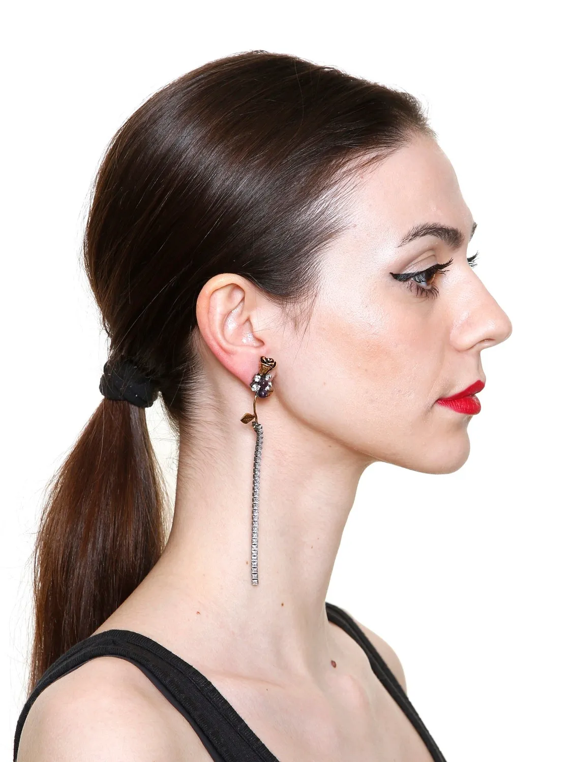 Rada Rosellina Orecchini Turchese agata e strass