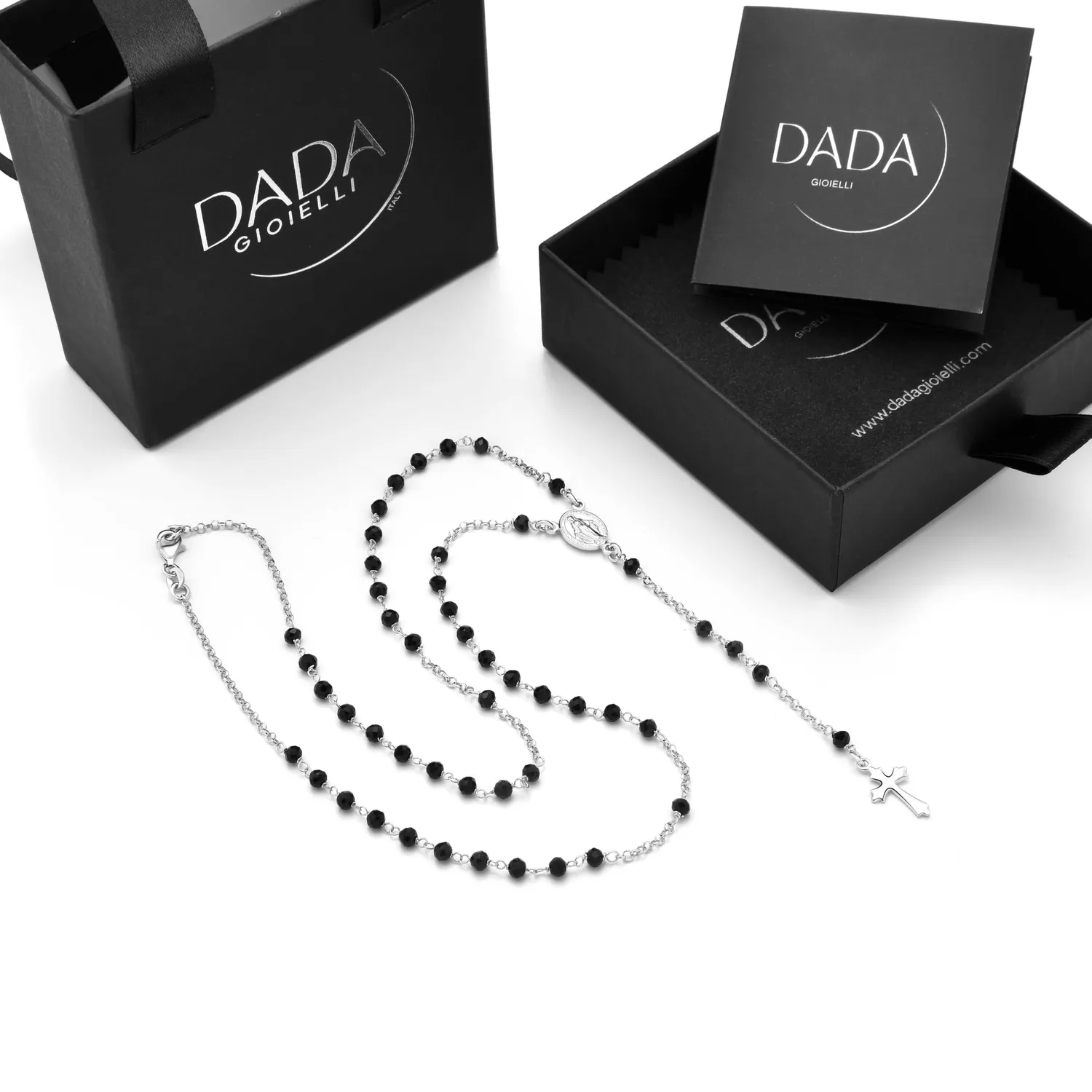 Dada Gioielli collana rosario argento 925 croce barocca