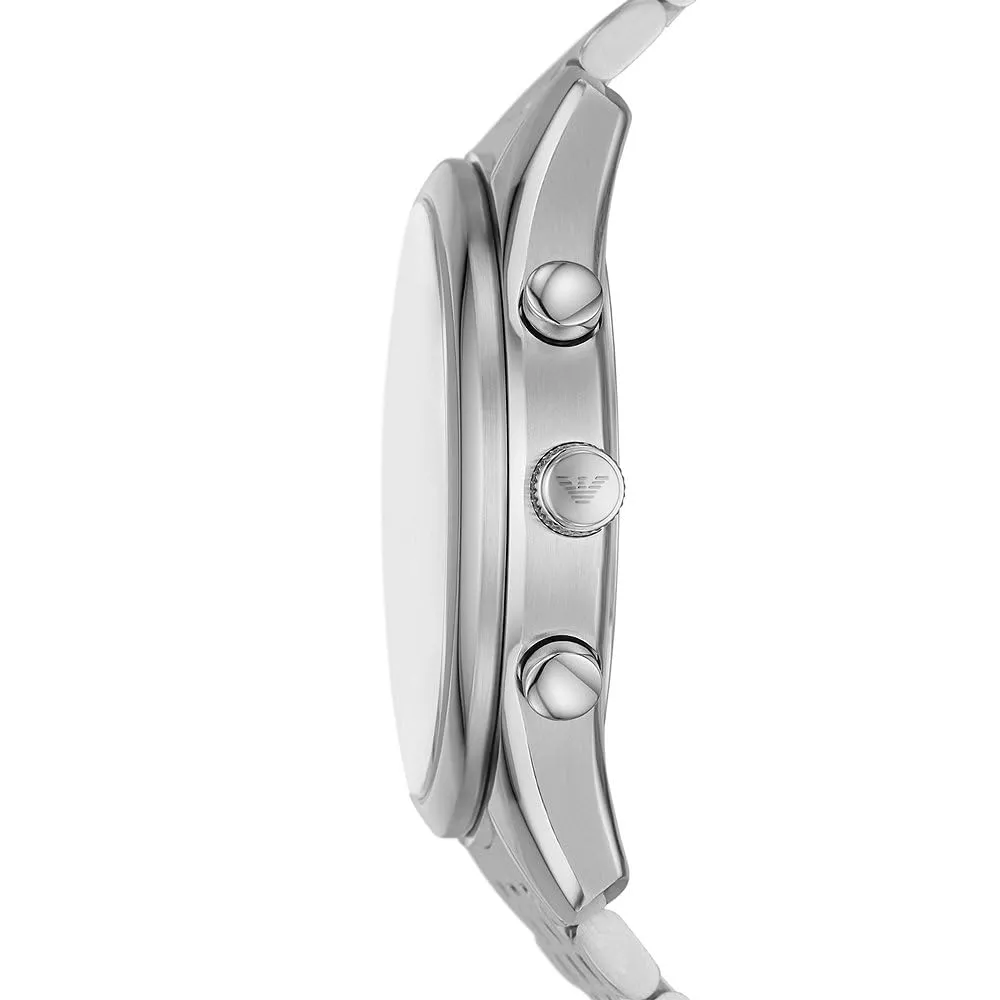 Emporio Armani orologio argento blu scuro uomo