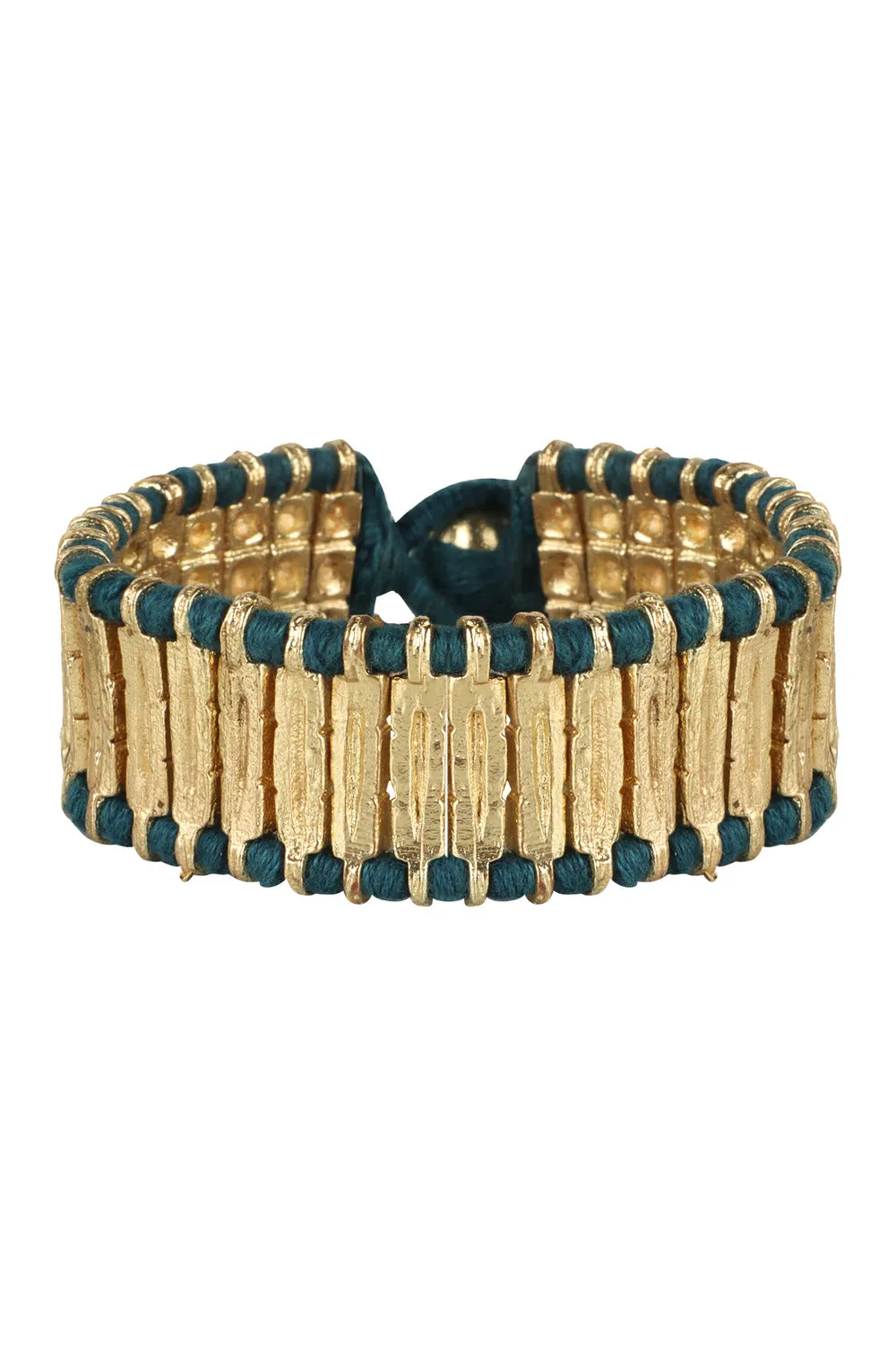 House of Tuhina Nabila 3 Stone bracciale pietre corallo