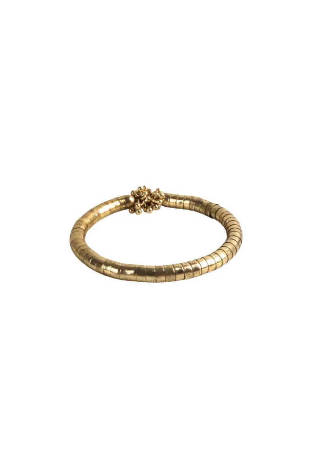 House of Tuhina Vasuki Bracciale Rigido Oro Fatto a Mano