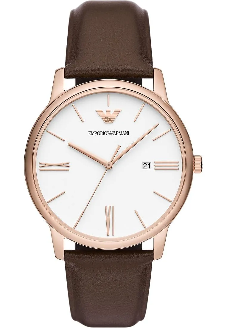 Emporio Armani Orologio Uomo Marrone Oro