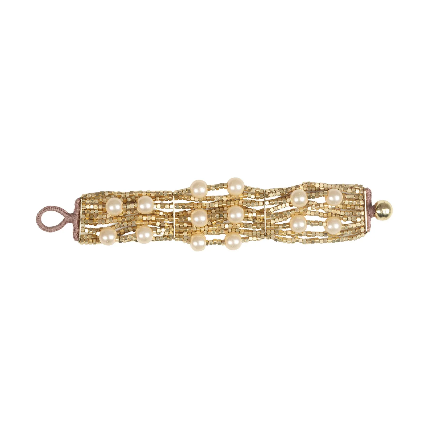 House of Tuhina Pearl Gold bracciale perle bestseller