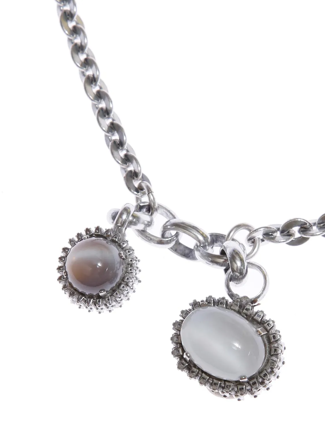 Rada Pendenti Collana Bianca Opale Cabochon