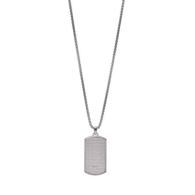 Emporio Armani Collana Uomo Acciaio Grigio Acciaio 525mm
