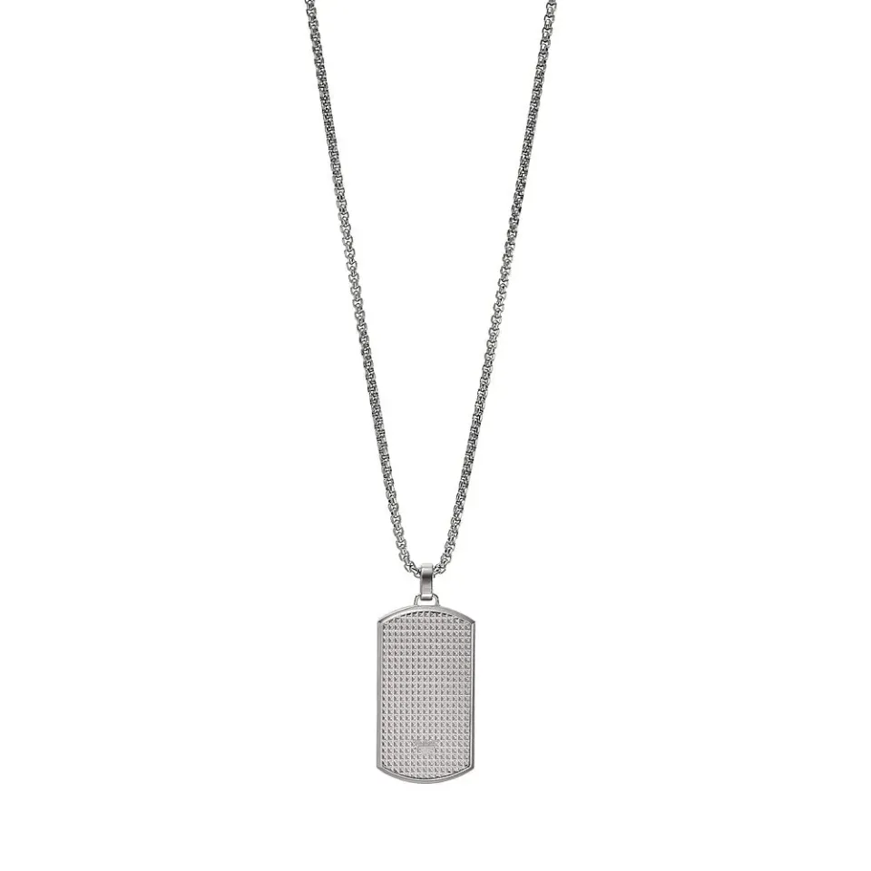 Emporio Armani Collana Uomo Acciaio Grigio Acciaio 525mm