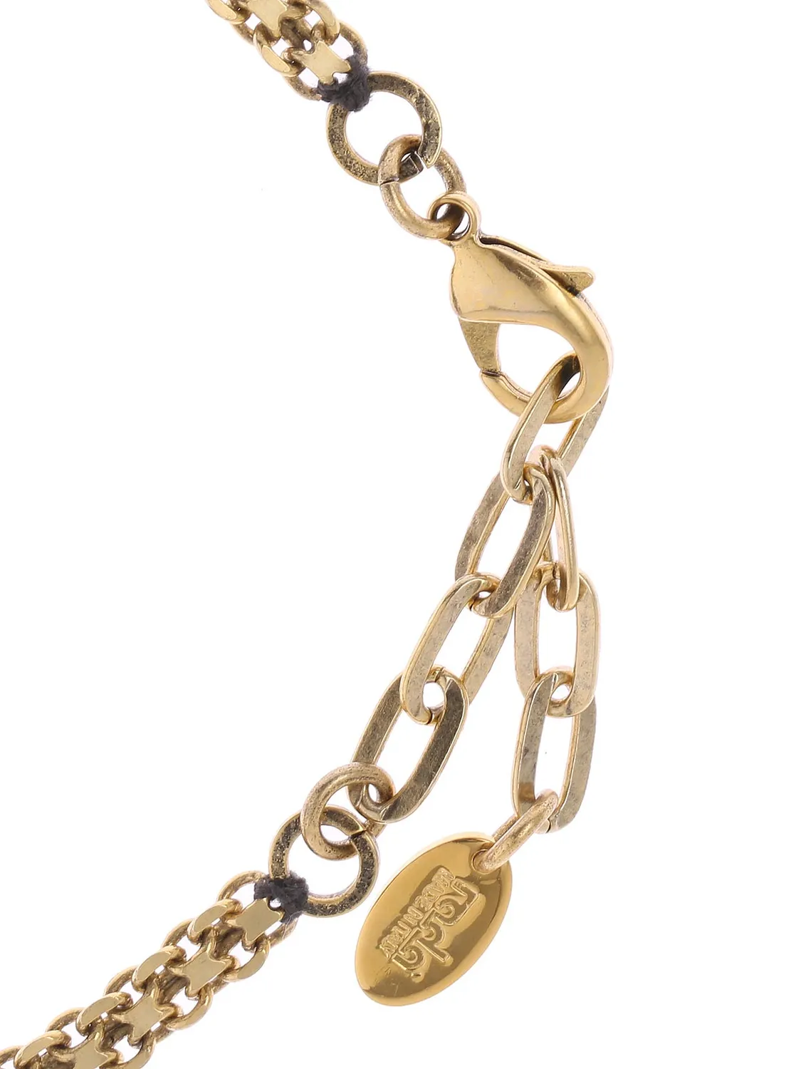 Rada Choker di Strass e Fiori collana oro antico
