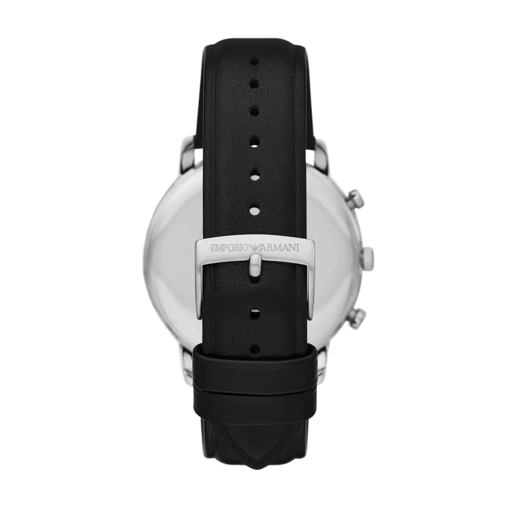 Emporio Armani orologio uomo 42mm cronografo toni argento