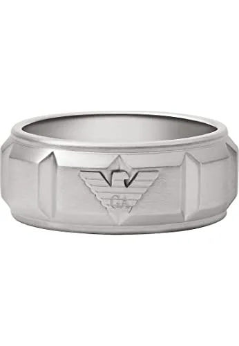 Emporio Armani 32021037 anello uomo acciaio misura 10