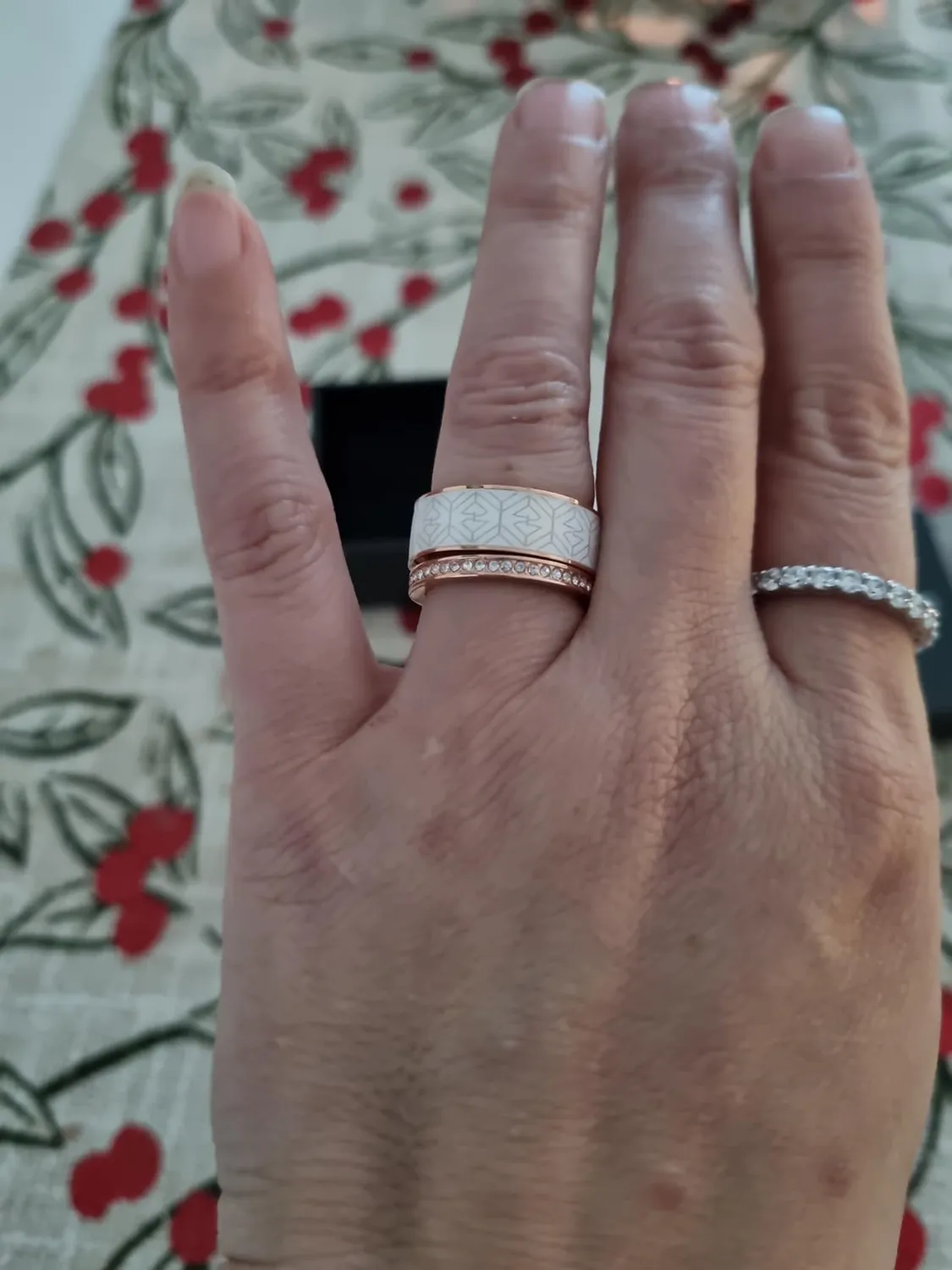 Emporio Armani Anello Impilabile Oro Rosa Misura 5.5