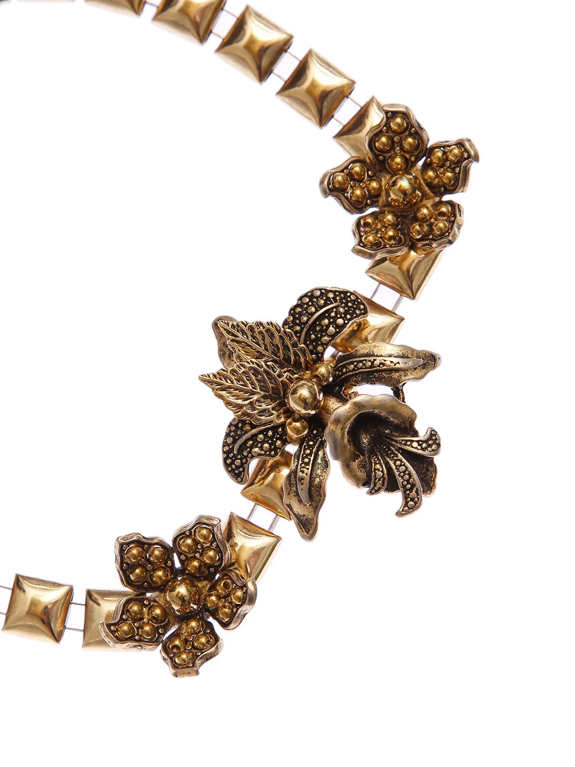 Rada Fiori collana girocollo oro antico ottone