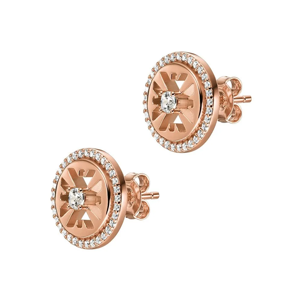 Emporio Armani orecchini donna acciaio oro rosa