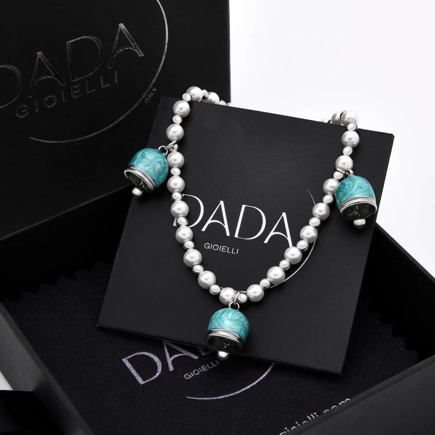 Dada Gioielli Bracciale Perle Maiorca Campanelle Turchese