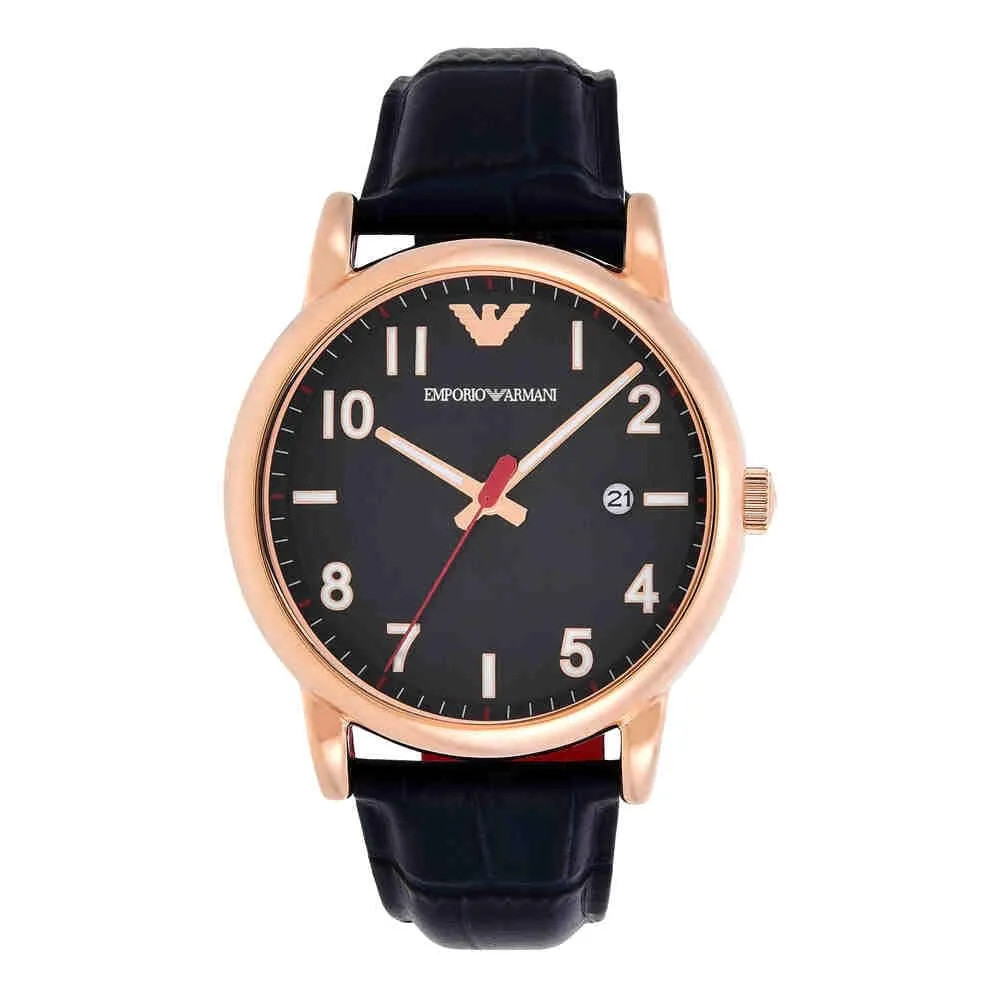 Emporio Armani Orologio Quarzo Nero Argento Uomo