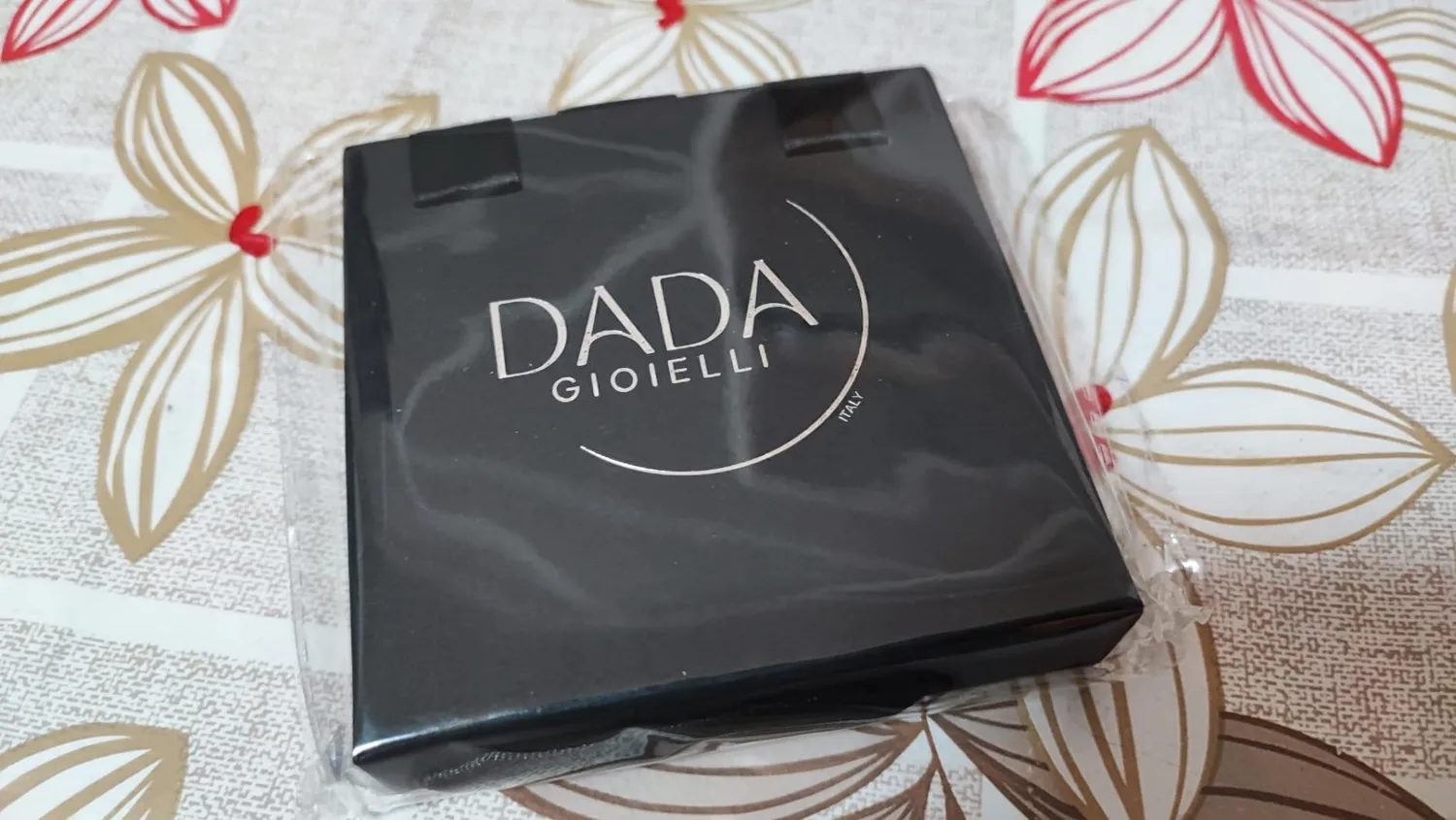 Dada Gioielli Collana Croce Uomo Acciaio Brunito Pietra Nera