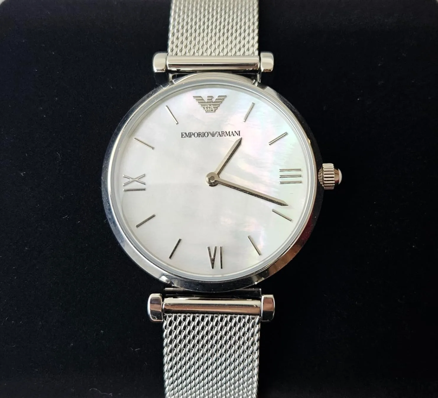 Emporio Armani Orologio Donna Argento Rosa Chiaro