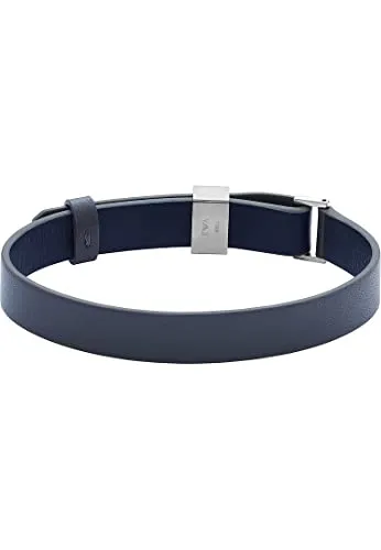 Emporio Armani Bracciale Uomo Acciaio Blu e Grigio Cursore