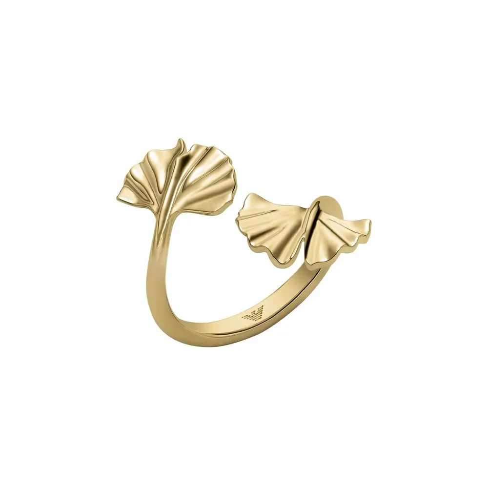 Emporio Armani EGS3260710 Anello Ottone Dorato ginkgo 6.5